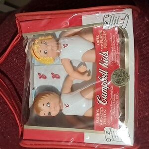 VTG 1995 Campbell Kids in original tote